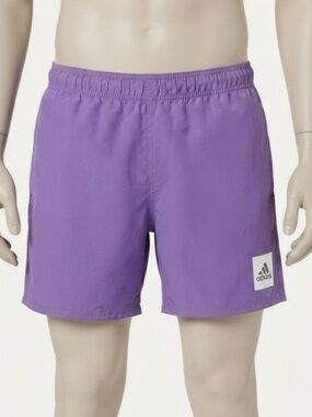 Adidas Purple Swim Trunks with Logo Men’s Small